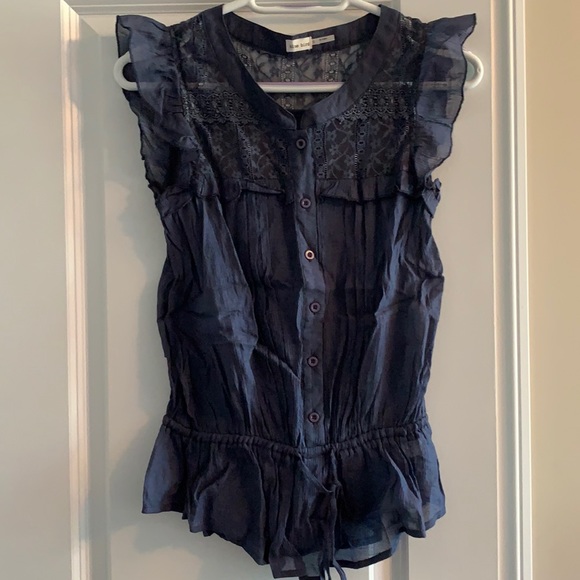 Blue Bird Tank with Ruffles - Picture 1 of 7